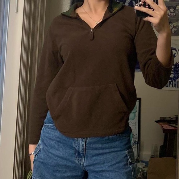 Brown Quarter Zip - Picture 4 of 6